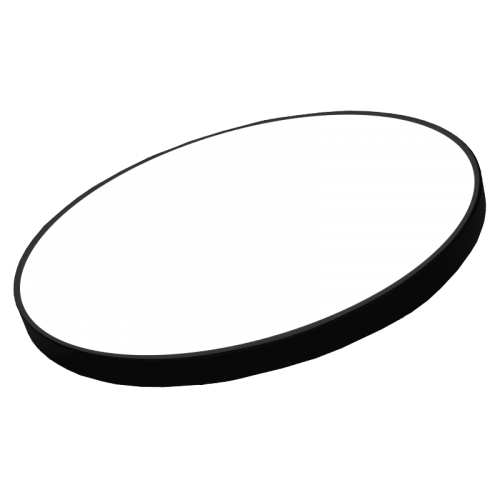60W apvalus juodas lubinis LED šviestuvas BOLTON